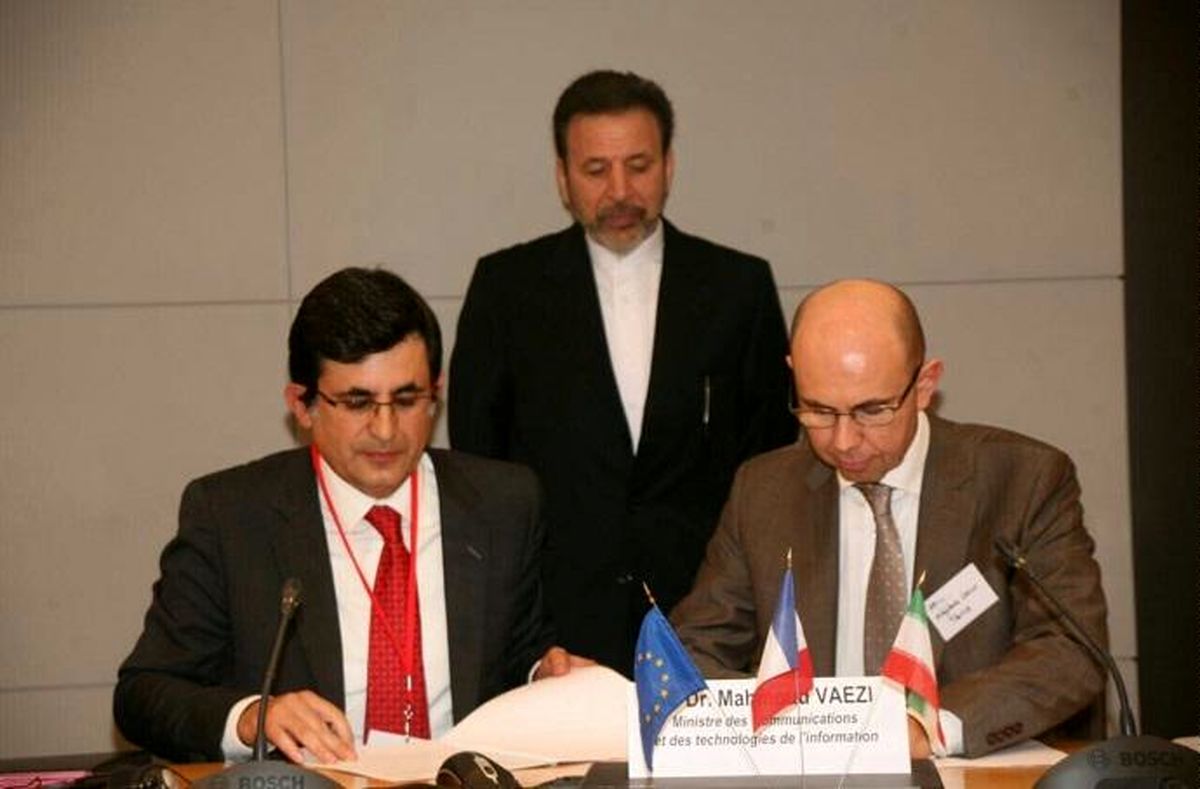 امضای تفاهم‌نامه همکاری ICT بخش خصوصی ایران و فرانسه بدون حضور وزیر فرانسوی