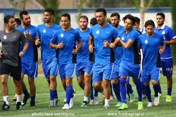 گزارش آخرین تمرین آبی‌پوشان پیش از سفر به اصفهان