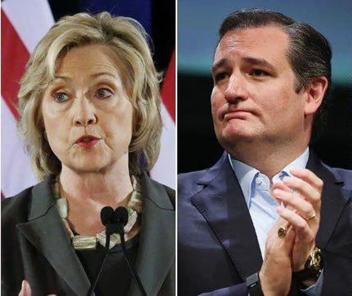 کلینتون دموکرات و تدکروز جمهوری‌خواه پیروز رقابت درون‌ حزبی آیووا شدند