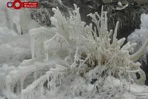 سرمای هوا و مناظر زیبا در منطقه دارآباد