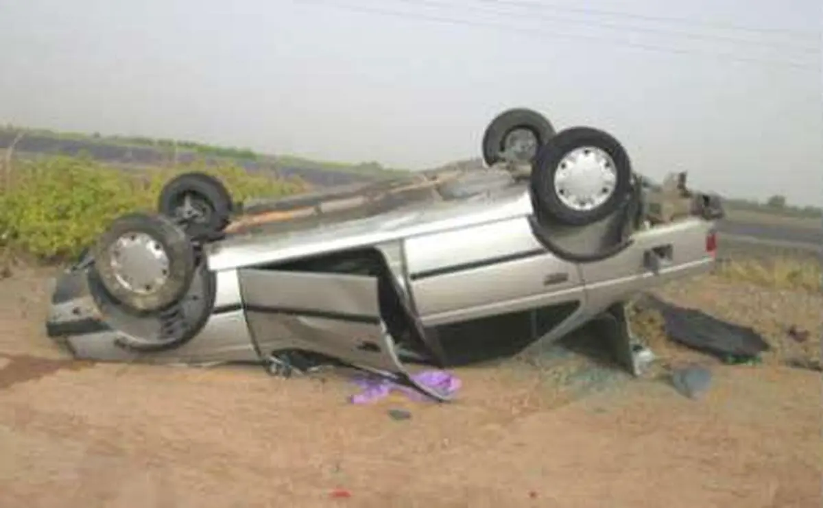 واژگونی دو دستگاه پژو ۴۰۵ در محور همدان
