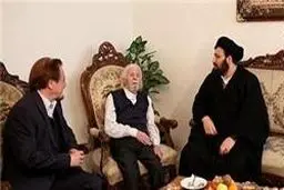 سیدعلی خمینی به دیدار استاد حمید سبزواری رفت