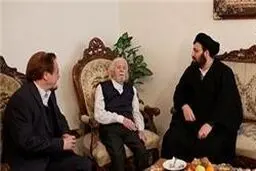 سیدعلی خمینی به دیدار استاد حمید سبزواری رفت