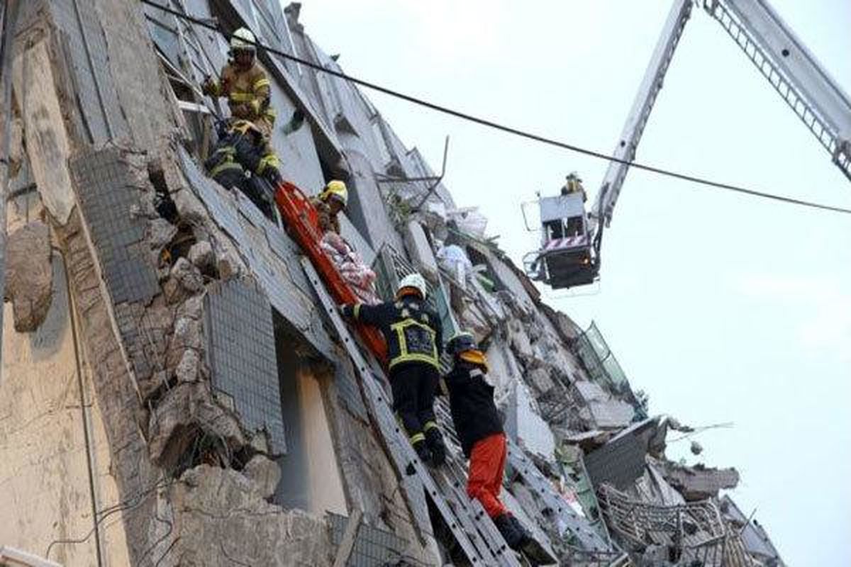 مفقود شدن ۲۵۰ نفر در زلزله تایوان