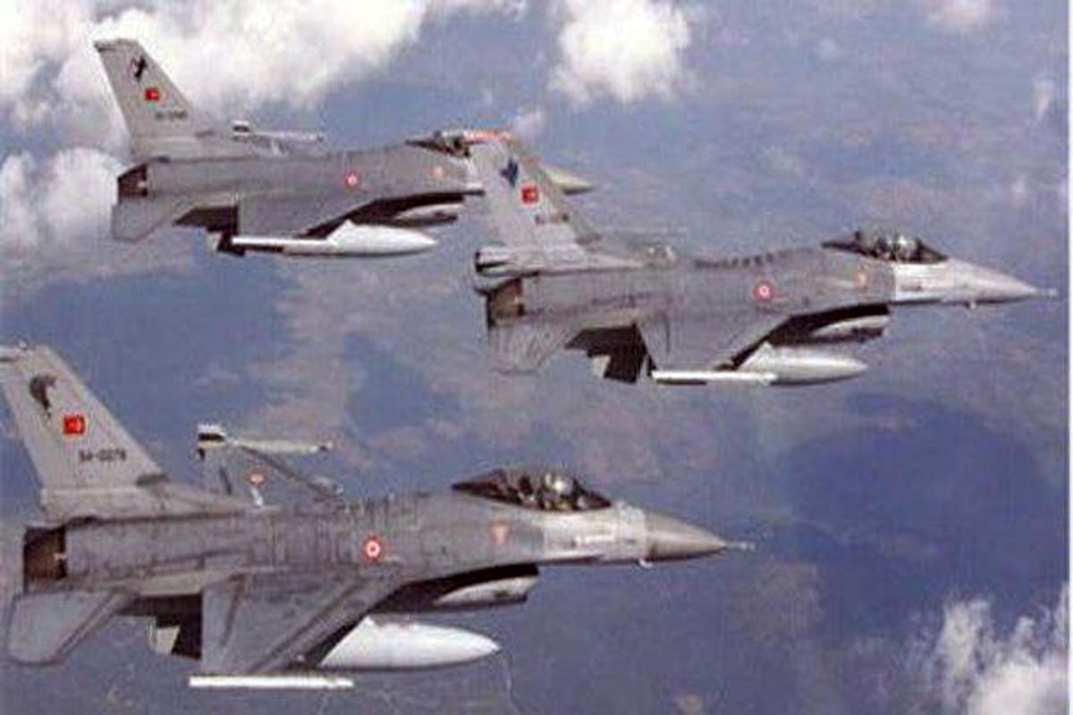 حملات گسترده جنگنده‌های ترکیه به شمال عراق