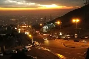 غروبی دل انگیز از عظیمیه کرج