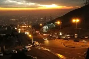 غروبی دل انگیز از عظیمیه کرج