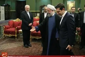 دیدار نخست وزیر یونان با حسن روحانی