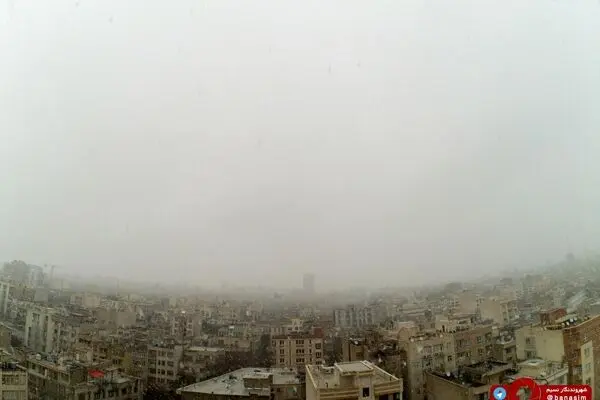 بارش برف در تهران