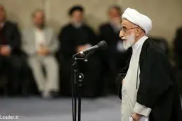 دانشجویان بسیجی از آیت‌الله جنتی تقدیر کردند