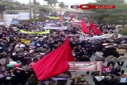 راهپیمایی ۲۲ بهمن در بلوار آزادی شیراز