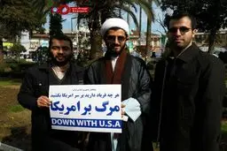 تصویری از راهپیمایی ۲۲ بهمن مردم رودسر در استان گیلان