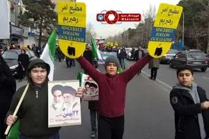 حضور اقشار مختلف مردم در راهپیمایی ۲۲ بهمن