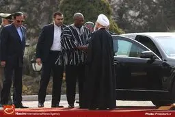 استقبال رسمی از رئیس جمهور غنا