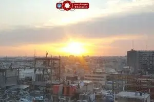نمایی تازه از طلوع خورشید در پایتخت