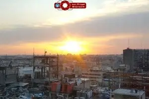 نمایی تازه از طلوع خورشید در پایتخت