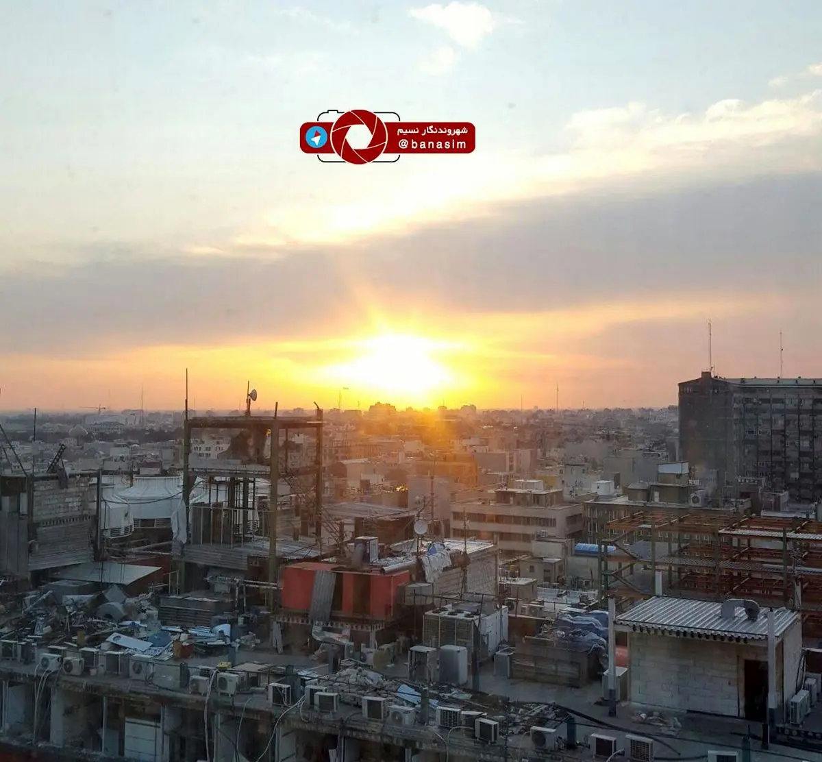 نمایی تازه از طلوع خورشید در پایتخت