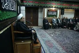 مراسم عزاداری سالروز شهادت حضرت فاطمه زهرا (س) با حضور رئیس‌جمهور