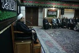 مراسم عزاداری سالروز شهادت حضرت فاطمه زهرا (س) با حضور رئیس‌جمهور