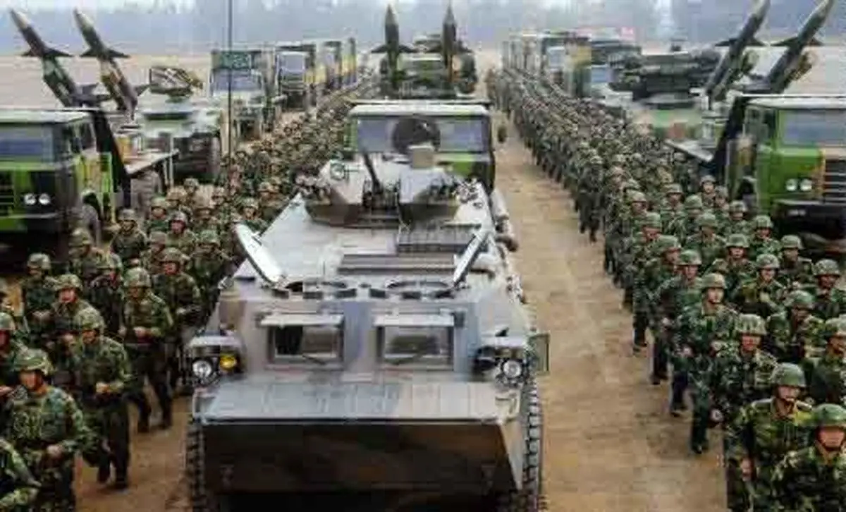 رزمایش کره شمالی در مناطق مرزی با کره جنوبی