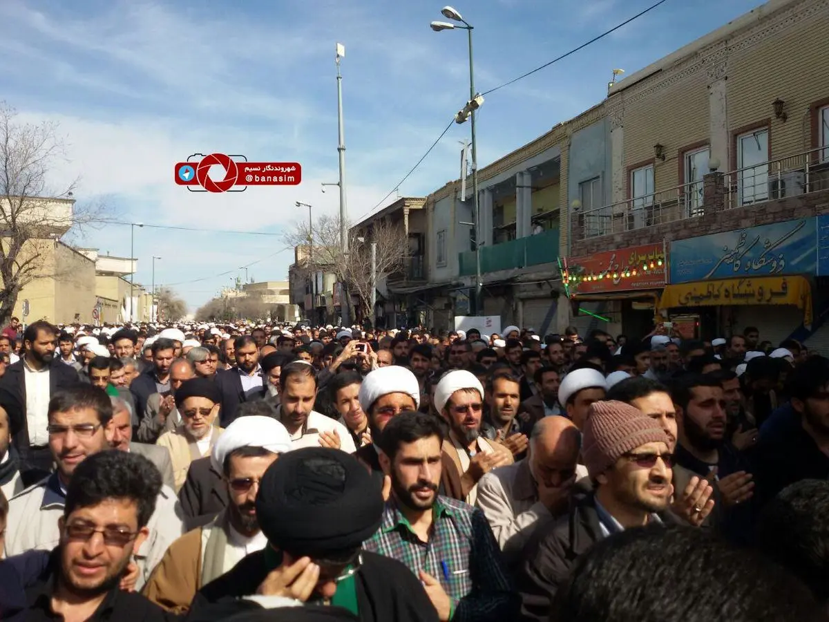 مراسم تشییع پیکر چهار شهید مدافع حرم در حرم حضرت معصومه(س) در قم