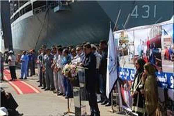 کشتی اقیانوس‌پیمای ایران به آب انداخته شد