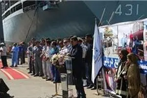 کشتی اقیانوس‌پیمای ایران به آب انداخته شد