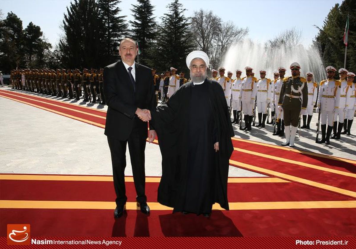 استقبال رسمی از رئیس جمهور آذربایجان