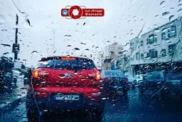 تصویر زیبایی از بارش باران در پایتخت