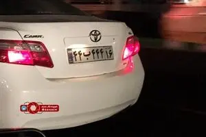 پلاک رند یک ماشین در پایتخت