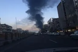 حریق یک ساختمان در حال ساخت واقع در الهیه