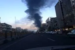 حریق یک ساختمان در حال ساخت واقع در الهیه