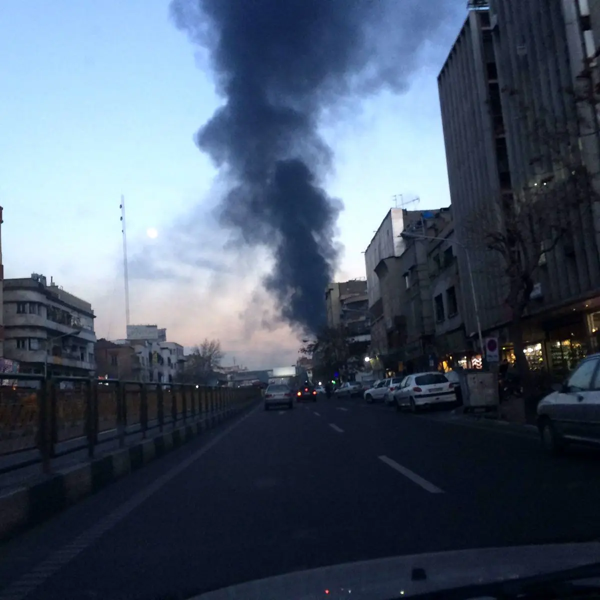 حریق یک ساختمان در حال ساخت واقع در الهیه