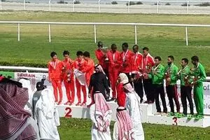 تیم دوی صحرانوردی بزرگسالان هم بر سکوی سوم آسیا ایستاد