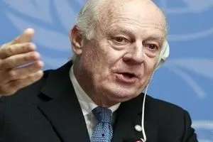 دی‌میستورا: تروریست‌ها آتش‌بس‌ سوریه را تهدید می‌کنند