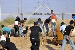 دو جوان فلسطینی در مرز غزه زخمی شدند