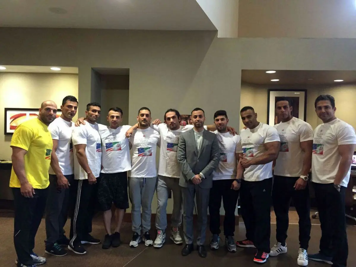 نخستین گروه از قهرمانان و بدنسازان ایرانی وارد آمریکا شدند