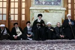 مراسم ترحیم آیت‌الله واعظ طبسی برگزار شد + تصاویر