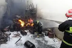 انفجار در یک انبار سیلندر گاز در تهران سه مصدوم برجا گذاشت