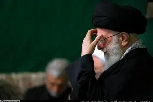 اولین شب عزاداری فاطمیه با حضور رهبر انقلاب برگزار شد + تصاویر