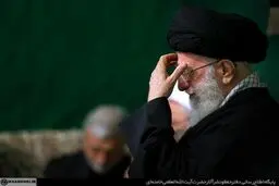 اولین شب عزاداری فاطمیه با حضور رهبر انقلاب برگزار شد + تصاویر