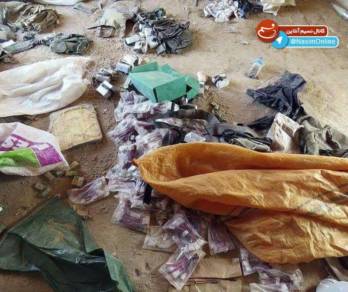 هزار قرص‌ روان‌گردان انتحاری‌های داعش توسط نیروهای مقاومت کشف شد + عکس
