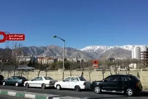 تصویری از کوه های شمال تهران