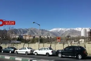 تصویری از کوه های شمال تهران