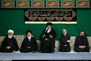 دومین شب عزاداری فاطمیه با حضور رهبر انقلاب برگزار شد + تصاویر