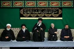 دومین شب عزاداری فاطمیه با حضور رهبر انقلاب برگزار شد + تصاویر