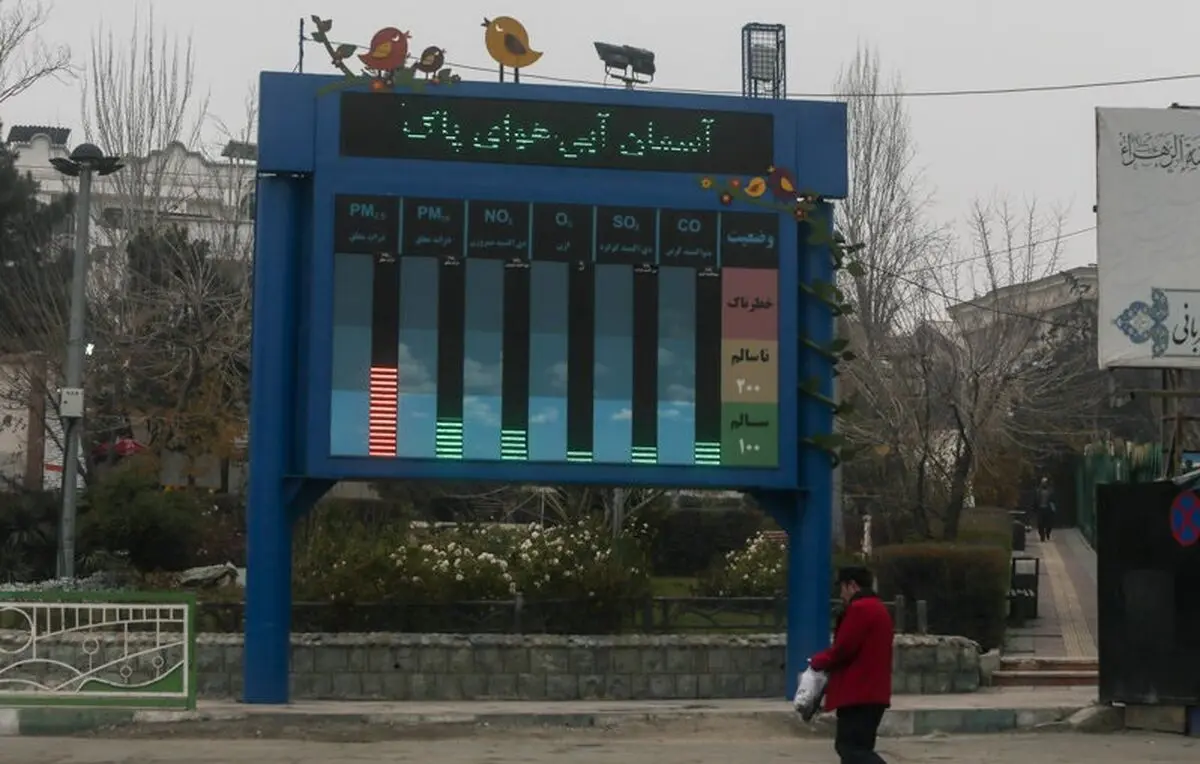 شاخص کیفیت هوای تهران در شرایط سالم قرار دارد+نمودار