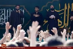 مراسم عزاداری شهادت حضرت زهرا(س) در میدان فاطمی