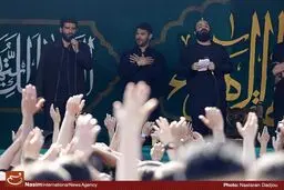 مراسم عزاداری شهادت حضرت زهرا(س) در میدان فاطمی