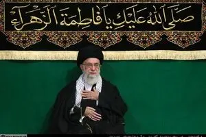 آخرین شب مراسم عزاداری حضرت فاطمه زهرا (س) با حضور رهبر انقلاب برگزار شد + تصاویر